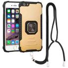 Lanyard Aluminum TPU Case For iPhone 6 Plus & 6s Plus(Gold) - 1