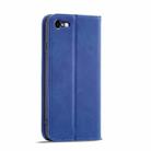 For iPhone SE 2022 / SE 2020 / 8 / 7 Magnetic Dual-fold Leather Case(Blue) - 3