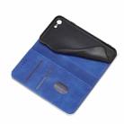 For iPhone SE 2022 / SE 2020 / 8 / 7 Magnetic Dual-fold Leather Case(Blue) - 7