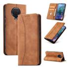 For Nokia G10 / G20 Magnetic Dual-fold Leather Phone Case(Brown) - 1