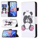 For Xiaomi Redmi Note 11 Colored Drawing Leather Phone Case(Panda) - 1