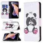 For Xiaomi Redmi Note 11 Pro / 11 Pro+ Colored Drawing Leather Phone Case(Panda) - 1