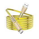 Borofone BU31 1.2m 2.4A USB to Micro USB Jelly Braided Charging Data Cable(Gold) - 1