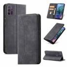 For Motorola Moto G10 / G20 Magnetic Dual-fold Leather Phone Case(Black) - 1