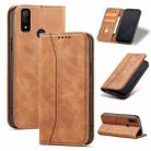 For Fujitsu Arrows WE Magnetic Dual-fold Leather Phone Case(Brown) - 1