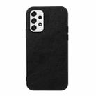 For Samsung Galaxy A53 5G Two-color Lychee Texture Phone Case(Black) - 1