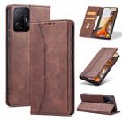 For Xiaomi Mi 11T / Mi 11T Pro Magnetic Dual-fold Leather Phone Case(Coffee) - 1