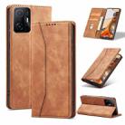 For Xiaomi Mi 11T / Mi 11T Pro Magnetic Dual-fold Leather Phone Case(Brown) - 1