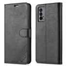 For vivo iQOO Neo5 AZNS Sheepskin Texture Flip Leather Phone Case(Black) - 1