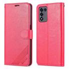 For OPPO K9s / Realme Q3s AZNS Sheepskin Texture Flip Leather Phone Case(Red) - 1