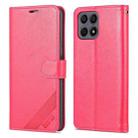 For Honor X30i AZNS Sheepskin Texture Flip Leather Phone Case(Red) - 1