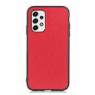 For Samsung Galaxy A53 5G Cross Texture Leather Phone Case(Red) - 1