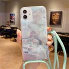 For iPhone 13 Marble Pattern Lanyard Phone Case(8) - 1