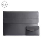 13.3 inch POFOKO Lightweight Waterproof Laptop Protective Bag(Dark Gray) - 1