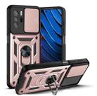 For Xiaomi Redmi Note 10 Pro 5G Sliding Camera Design TPU + PC Phone Case(Rose Gold) - 1