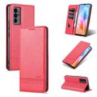 For vivo S10e / V23e AZNS Magnetic Calf Texture Horizontal Flip Leather Phone Case(Red) - 1