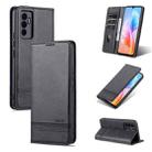 For vivo S10e / V23e AZNS Magnetic Calf Texture Horizontal Flip Leather Phone Case(Black) - 1