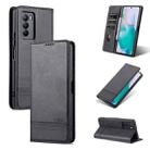 For vivo T1 AZNS Magnetic Calf Texture Horizontal Flip Leather Phone Case(Black) - 1