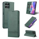 For Honor X30i AZNS Magnetic Calf Texture Horizontal Flip Leather Phone Case(Dark Green) - 1