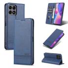 For Honor X30i AZNS Magnetic Calf Texture Horizontal Flip Leather Phone Case(Dark Blue) - 1