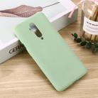 For Oneplus 7T PRO Solid Color Liquid Silicone Shockproof Coverage Case(Green) - 1