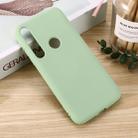 For Motorola G8 Play / One Macro Solid Color Liquid Silicone Shockproof Coverage Case(Green) - 1