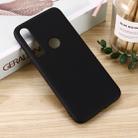 For Motorola G8 Plus Solid Color Liquid Silicone Shockproof Coverage Case(Black) - 1