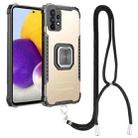 For Samsung Galaxy A72 4G / 5G Lanyard Aluminum TPU Case(Gold) - 1