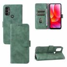 For Motorola Moto G Power 2022 Skin Feel Magnetic Horizontal Flip Leather Phone Case(Green) - 1