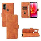 For Motorola Moto G Power 2022 Skin Feel Magnetic Horizontal Flip Leather Phone Case(Brown) - 1