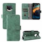 For Oukitel WP15 5G Solid Color Skin Feel Magnetic Buckle Leather Phone Case(Green) - 1