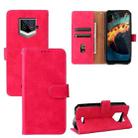 For Oukitel WP15 5G Solid Color Skin Feel Magnetic Buckle Leather Phone Case(Rose Red) - 1