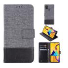 For Galaxy A30s MUMXA MX102 Horizontal Flip Canvas Stitching Leather Case with Holder & Card Slots & Wallet(Black) - 1