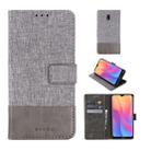 For Xiaomi Redmi 8A MUMXA MX102 Horizontal Flip Canvas Stitching Leather Case with Holder & Card Slots & Wallet(Grey) - 1