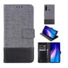 For Xiaomi Redmi Note 8 MUMXA MX102 Horizontal Flip Canvas Stitching Leather Case with Holder & Card Slots & Wallet(Black) - 1