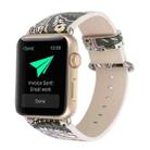 For Apple Watch Series 8&7 41mm / SE 2&6&SE&5&4 40mm / 3&2&1 38mm Fashion Strap Watch Band(Floral) - 1