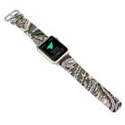 For Apple Watch Ultra 49mm / Series 8&7 45mm / SE 2&6&SE&5&4 44mm / 3&2&1 42mm Fashion Strap Watch Band(Floral) - 4