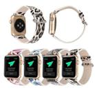 For Apple Watch Ultra 49mm / Series 8&7 45mm / SE 2&6&SE&5&4 44mm / 3&2&1 42mm Fashion Strap Watch Band(Floral) - 6