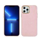 For iPhone 13 Pro Plush Roughout PU Phone Case (Pink) - 1