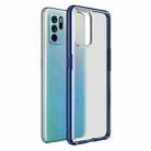 For OPPO Reno6 Z Armor PC + TPU Shockproof Phone Case(Blue) - 1