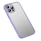 For iPhone 12 Pro Max Matte PC + TPU Phone Case(Purple) - 1