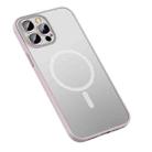 For iPhone 12 Pro Max MagSafe Matte Phone Case(Pink) - 1