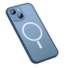 For iPhone 13 mini MagSafe Matte Phone Case (Dark Blue) - 1