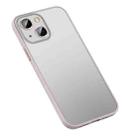 For iPhone 13 mini Matte PC + TPU Phone Case (Pink) - 1