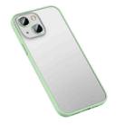 For iPhone 13 mini Matte PC + TPU Phone Case (Green) - 1