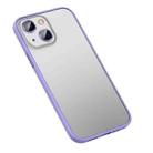 For iPhone 13 mini Matte PC + TPU Phone Case (Purple) - 1