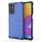 For Samsung Galaxy M52 5G Honeycomb PC + TPU Phone Case(Blue) - 1