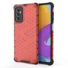 For Samsung Galaxy M52 5G Honeycomb PC + TPU Phone Case(Red) - 1