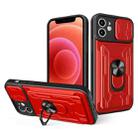 For iPhone 11 Sliding Camshield Card Phone Case (Red) - 1