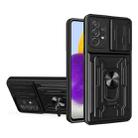 For Samsung Galaxy A72 4G / 5G Sliding Camshield Card Phone Case(Black) - 1